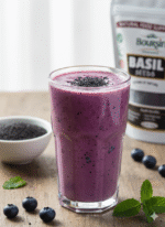 Organic Basil Seeds Natural Food Supplement Pouch (200g) - Image 4