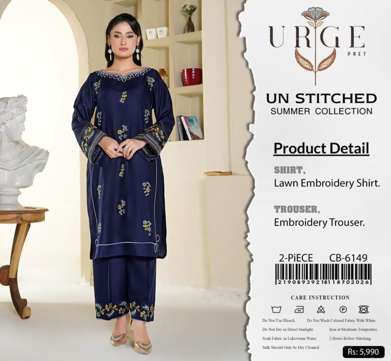 6149 Premium Embroidered Airjet Lawn Suit