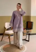 Hilmux Exclusive Summer Wedding Lawn Suit | Luxury Embroidered Unstitched Outfit - Image 14