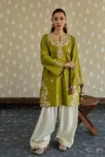 Hilmux Exclusive Summer Wedding Lawn Suit | Luxury Embroidered Unstitched Outfit - Image 8