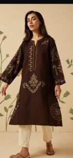 Hilmux Exclusive Summer Wedding Lawn Suit | Luxury Embroidered Unstitched Outfit - Image 4