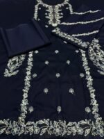 Hilmux Exclusive Summer Wedding Lawn Suit | Luxury Embroidered Unstitched Outfit - Image 5