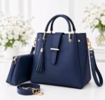2-PCS TUSEL Premium Leather Shoulder Handbags for Women - Image 3