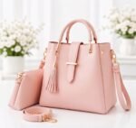 2-PCS TUSEL Premium Leather Shoulder Handbags for Women - Image 2